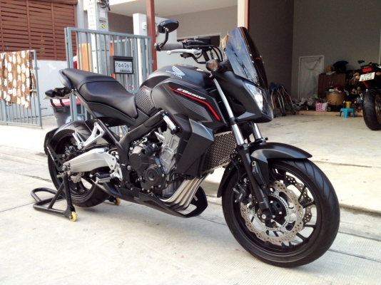 ((ดาวน์ 59000)) ขาย CB650f ปี2014 แต่งสวย วิ่ง8XXX km ราคา 249000 บาท(รับเทริ์น)
