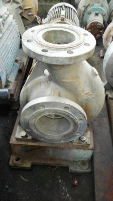 Sell>> ปั้มหอยโข่งสแตนเลส เข้า 5"- 4" ชนมอเตอร์ 7.5 HP. 380V. สภาพสวย พร้อมใช้งาน!!