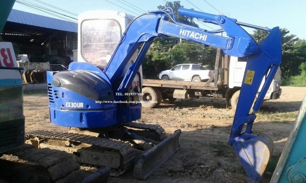 FROM JAPAN รถขุด HITACHI EX30UR-3 คอนโทรลน้ำมัน/ปั๊มนิ้ว/แทรคเหล็ก ราคา 320,000 บาท สนใจรีบติดต่อ 0819337688