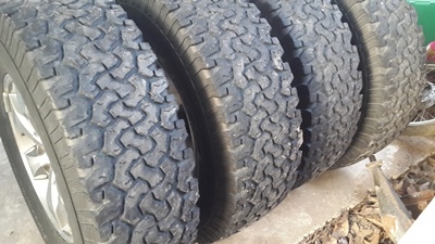ขายล้อพร้อมยาง bf goodrich all terrain 265/75r16