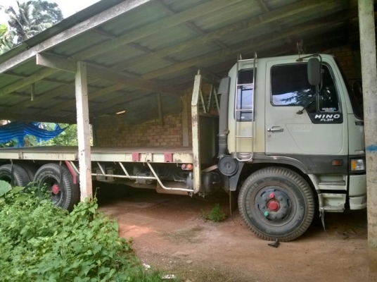ขายดาวน์รถบรรทุก 18 ล้อพ่วงแม่ลูกพื้นเรียบ HINO FL3H เครื่อง EK100 260 แรงม้า  เกียร์ฟูลเลอร์ 8 เกียร์ ลูกพ่วง 2 เพลา ขายดาวน์ 350000