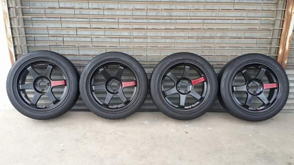 TE37 ขอบ 16 4รู100 แถมยาง Bridgestone ปี13