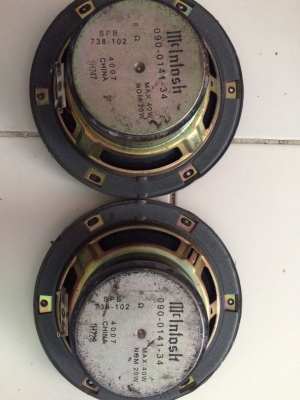 ลำโพง Mcintosh 2ทาง 6.5นิ้ว 40W เสียงกลางแหลมชัดใสมาก เบสนุ่ม มือ2 ญี่ปุ่น