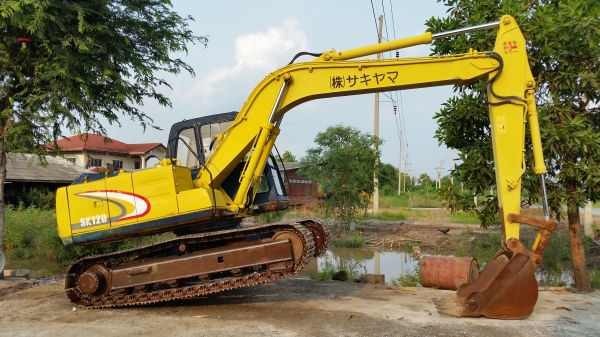 ขายด่วนรถแม็คโครKOBELCOSK120MARK///มาร์ทีชั่วโม่งทำงานน้อยมีลายหัวกระเเทก รถนอกนำเข้าไม่เคยใช้งานในเมืองไทยเลย