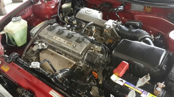 ขายรถบ้านสภาพดี Toyota corolla GXI สามห่วง  เครื่อง 1600 cc สีแดง