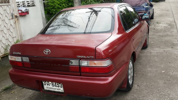 ขายรถบ้านสภาพดี Toyota corolla GXI สามห่วง  เครื่อง 1600 cc สีแดง