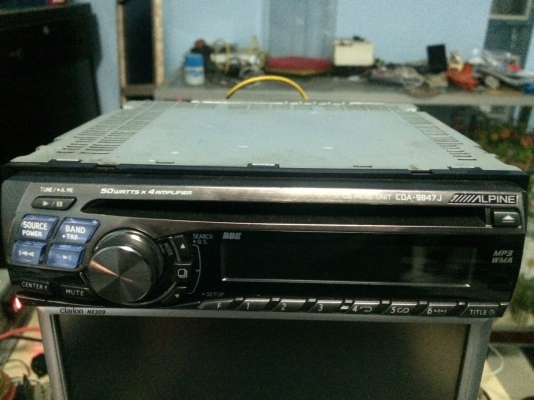 Alpine CDA-9847J MP3-RW CD-RW ปรีเอ้า2ชุด คุมกล่องCD สภาพสวย มือ2 ญี่ปุ่น