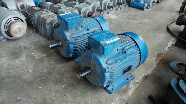 ** เหลือ 1 ตัว ** มอเตอร์ Marelli Made in Italy 5 HP. 380V. รอบช้า 950 RPM.สภาพสวย วิ่งเงียบ มี 2 ลูก!!