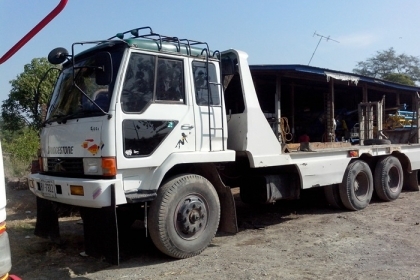 ขายรถบรรทุก 10 ล้อเพาเดียว มิซูบิชิ FN 517 เครื่อง 195 แรงม้า 6D-16 แน่นมากๆๆ เทเลอร์หางปลา