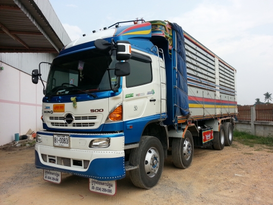 ขายHINO MEGA GY 12ล้อปี'56(มิ.ย) 380แรง เพิ่งวิ่งได้4หมื่นกว่าโล สภาพเหมือนออกห้างมือหนึ่ง  จัดแนนท์ได้1.8-2ล้าน(หลุดมัดจำ)