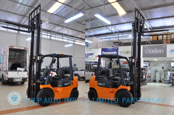 ขายรถโฟล์คลิฟท์มือสอง TOYOTA รุ่น 7FG20 ราคา xxx,xxx บาท นำเข้าจากประเทศญี่ปุ่น 100\% ไม่เคยใช้งานในไทย