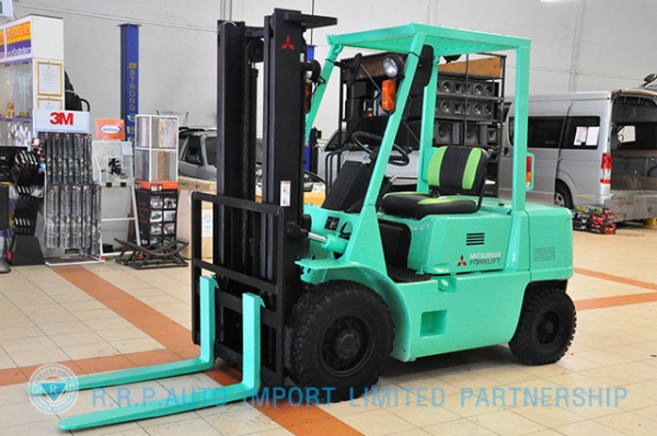 ขายรถโฟล์คลิฟท์มือสอง MITSUBISHI รุ่น FG25 ราคา 215,000 บาท นำเข้าจากประเทศญี่ปุ่น 100\% ไม่เคยใช้งานในประเทศไทย