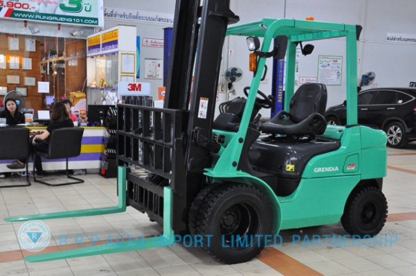 ขายรถโฟล์คลิฟท์มือสอง MITSUBISHI  รุ่น KFD25T  ราคา 425,000 บาท นำเข้าจากประเทศญี่ปุ่น 100\% ไม่เคยใช้งานในประเทศไทย