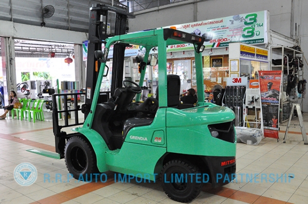 ขายรถโฟล์คลิฟท์มือสอง MITSUBISHI  รุ่น KFD25T  ราคา 425,000 บาท นำเข้าจากประเทศญี่ปุ่น 100\% ไม่เคยใช้งานในประเทศไทย