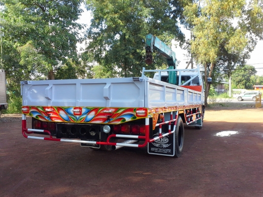 ขายด่วน รถบรรทุก 6 ล้อ ติดเครน 5 ตัน HINO FF1J 210 แรงม้า