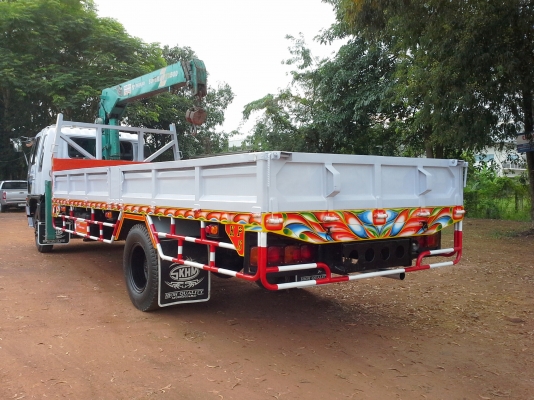 ขายด่วน รถบรรทุก 6 ล้อ ติดเครน 5 ตัน HINO FF1J 210 แรงม้า