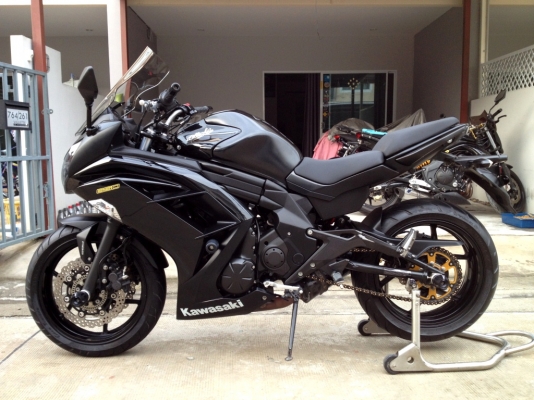 ขาย Kawasaki Ninja ปี2013 สีดำด้าน ท่อFull ล้อZX6  ราคา189000 บาท (รับเทริ์น)