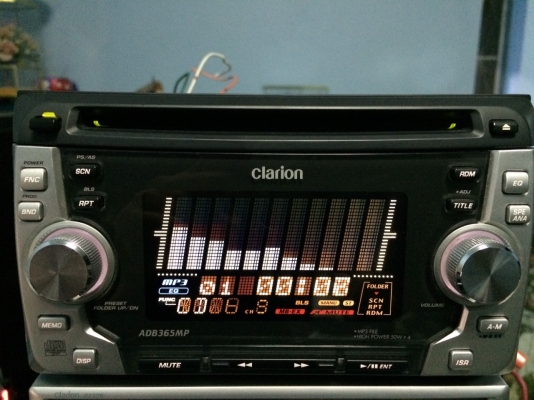 Clarion ADB365MP MP3-RW เทป AUX กราฟฟิกEQ ไม่มีปรีเอ้า สภาพสวย มือ2 ญี่ปุ่น