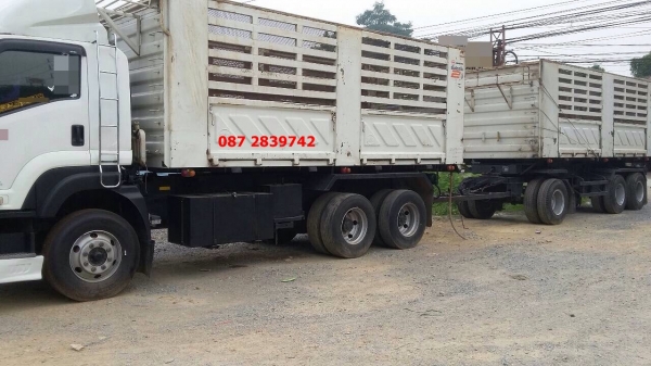 ขายรถดั้มพ์พ่วง แม่-ลูก 22 ล้อ