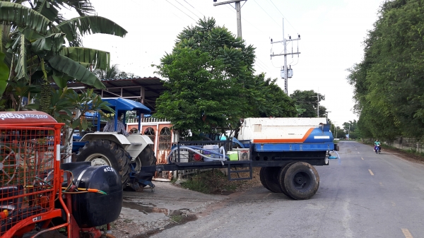 ขาเทนเลอร์ถังน้ำพร้อมที่เก็บของทีนั่งคนล้อคู่เพลาสิบล้อ50000