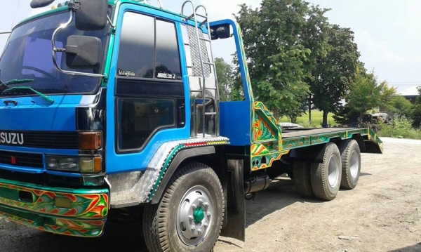 **790,000 บ.ต่อรอง/// เทนเลอร์2เพลา ROCKY-285 **ขาย เทนเลอร์2เพลา ISUZU ROCKY-285แรง ท้ายลาด ขน-ย้าย แบคโฮขนาด 200/320 ต่อใหม่ สีใหม่ สวยๆ พร้อมใช้ ISUZU ROCKY FVZ12MY (ร็อคเล็ก) วางเครื่องHINO EP100-Turbo 285HP (ลงเล่ม)เกียร์6สปีด เครื่องแน่น แห้งๆ แรง เ