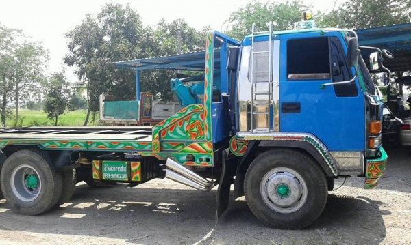 **790,000 บ.ต่อรอง/// เทนเลอร์2เพลา ROCKY-285 **ขาย เทนเลอร์2เพลา ISUZU ROCKY-285แรง ท้ายลาด ขน-ย้าย แบคโฮขนาด 200/320 ต่อใหม่ สีใหม่ สวยๆ พร้อมใช้ ISUZU ROCKY FVZ12MY (ร็อคเล็ก) วางเครื่องHINO EP100-Turbo 285HP (ลงเล่ม)เกียร์6สปีด เครื่องแน่น แห้งๆ แรง เ