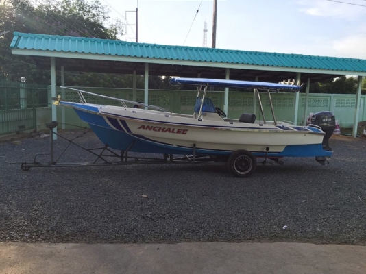 เรือไฟเบอร์ 19 ฟุต เครื่อง yamaha 50 4 stroke