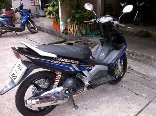 Nouvo mx ปี 48 ล้อแม็ค  สีน้ำเงิน ดำ รถบ้านเครื่องเดิมๆ มีเล่ม เอกสารพร้อม