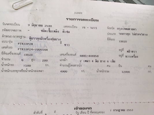 FTR 200  แรง  ปี  48    7.20  เมตร  ราคา  930,000 บาท