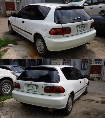 Honda Civic EG 3ประตู 1994 มือเดียว เครื่อง 1,600 หัวฉีด เกียร์ Auto LPG หัวฉีด  ภาษีไม่ขาด-ประกันชั้น3