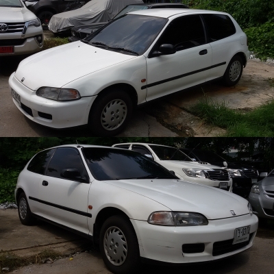 Honda Civic EG 3ประตู 1994 มือเดียว เครื่อง 1,600 หัวฉีด เกียร์ Auto LPG หัวฉีด  ภาษีไม่ขาด-ประกันชั้น3