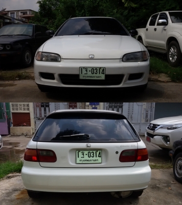 Honda Civic EG 3ประตู 1994 มือเดียว เครื่อง 1,600 หัวฉีด เกียร์ Auto LPG หัวฉีด  ภาษีไม่ขาด-ประกันชั้น3