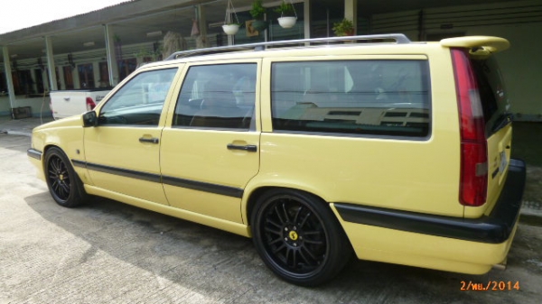 ขายรถ VOLVO 850 TURBO ปี 95 สีเหลือง แต่งเป็น 855t5r