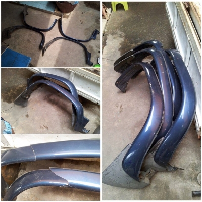 โป่งซุ้มล้อพร้อมยางกันโคลนรุ่นโป่งใหญ่ terrano I