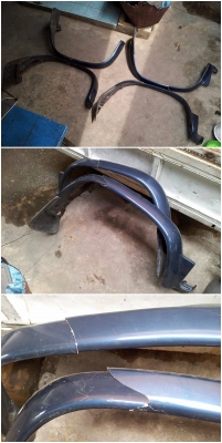 โป่งซุ้มล้อพร้อมยางกันโคลนรุ่นโป่งใหญ่ terrano I