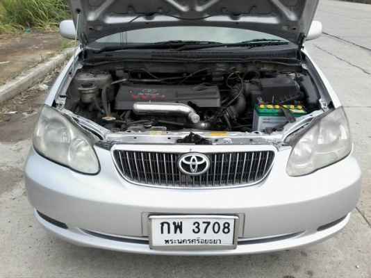 ดาวน์ 39000 ผ่อน 3840 ต่อเดือน แบล็คลิส ออกรถได้ TOYOTA COROLLA ALTIS 1.6 E ปี 2003 เกียร์ธรรมดา ติดแก็ส