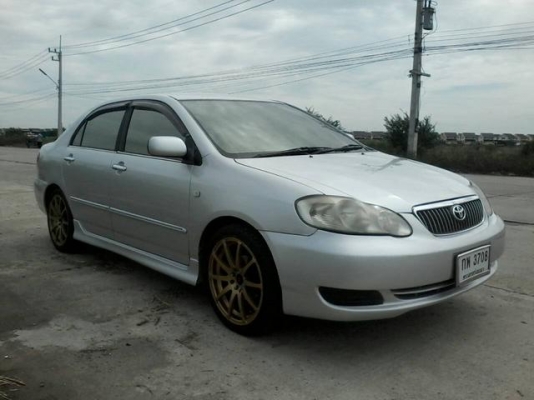 ดาวน์ 39000 ผ่อน 3840 ต่อเดือน แบล็คลิส ออกรถได้ TOYOTA COROLLA ALTIS 1.6 E ปี 2003 เกียร์ธรรมดา ติดแก็ส