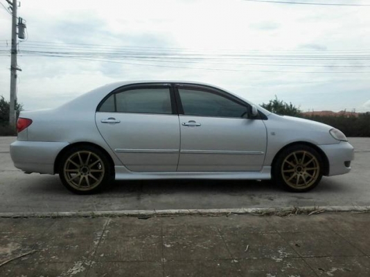 ดาวน์ 39000 ผ่อน 3840 ต่อเดือน แบล็คลิส ออกรถได้ TOYOTA COROLLA ALTIS 1.6 E ปี 2003 เกียร์ธรรมดา ติดแก็ส