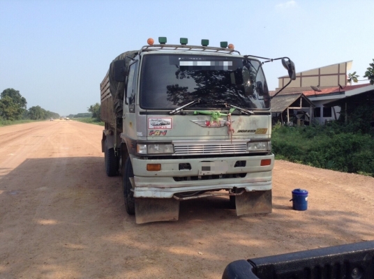 ขาย HINO FM 2K ปีกนก 260 แรง พ่วงแม่ลูก กระบะเหล็ก รถปี 40 มี 2 พ่วง