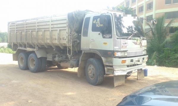 ขาย HINO FM 2K ปีกนก 260 แรง พ่วงแม่ลูก กระบะเหล็ก รถปี 40 มี 2 พ่วง