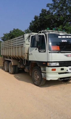 ขาย HINO FM 2K ปีกนก 260 แรง พ่วงแม่ลูก กระบะเหล็ก รถปี 40 มี 2 พ่วง