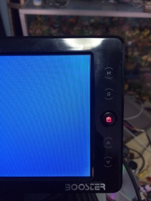 จอตั้ง 7 นิ้ว BOOSCER PR-RM01 Made in Korea ปุ่มระบบสัมผัส AV 2 ชุดAV out 1 ชุด ปลั๊กครบ มือ2 ญี่ปุ่น