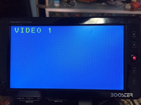 จอตั้ง 7 นิ้ว BOOSCER PR-RM01 Made in Korea ปุ่มระบบสัมผัส AV 2 ชุดAV out 1 ชุด ปลั๊กครบ มือ2 ญี่ปุ่น