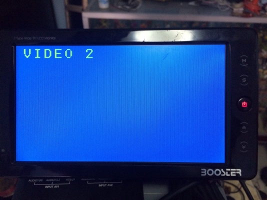 จอตั้ง 7 นิ้ว BOOSCER PR-RM01 Made in Korea ปุ่มระบบสัมผัส AV 2 ชุดAV out 1 ชุด ปลั๊กครบ มือ2 ญี่ปุ่น