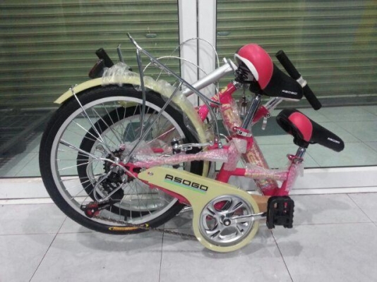 จักรยาน3ที่นั่ง พับได้ มีแฮนด์จับและที่วางเท้า สำหรับเด็ก ASOGO มีของพร้อมส่งทุกจังหวัด