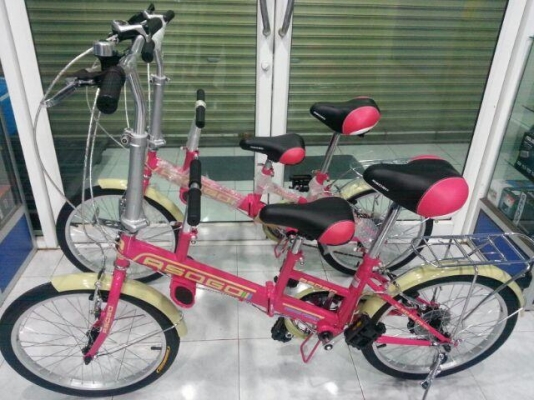 จักรยาน3ที่นั่ง พับได้ มีแฮนด์จับและที่วางเท้า สำหรับเด็ก ASOGO มีของพร้อมส่งทุกจังหวัด