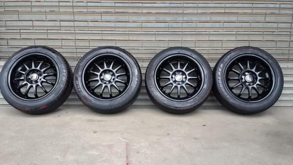 ล้อ SSW ขอบ 15 4รู100/114 ยาง Thunderer ดอกเต็มๆ