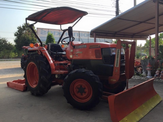 ขายรถไถKubota L3408 (4WD) พร้อมใบมีดหน้าและเครื่องตัดหญ้า1.20ม.รถพร้อมใช้งาน