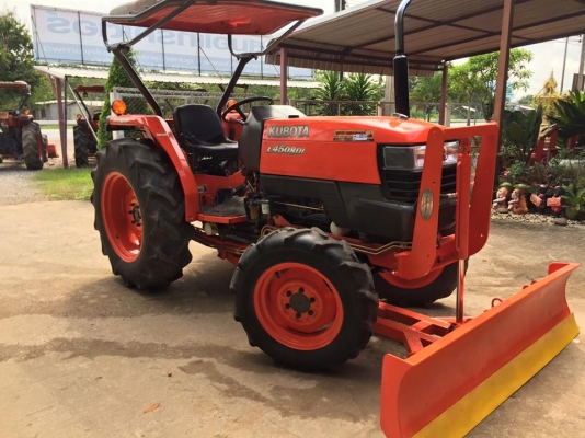 ขายรถไถKubota L4508DI (4WD) พร้อมใบมีดหน้าและผานพรวนLCS 24x6 ใหม่ รถพร้อมใช้งาน ขายรถไถKubota L4508DI (4WD) พร้อมใบมีดหน้าและผานพรวนLCS 24x6 ใหม่ รถพร้อมใช้งาน