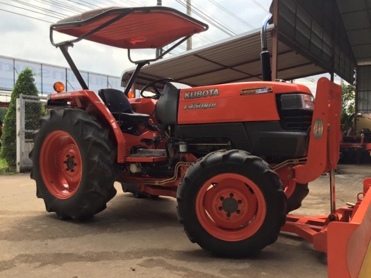 ขายรถไถKubota L4508DI (4WD) พร้อมใบมีดหน้าและผานพรวนLCS 24x6 ใหม่ รถพร้อมใช้งาน